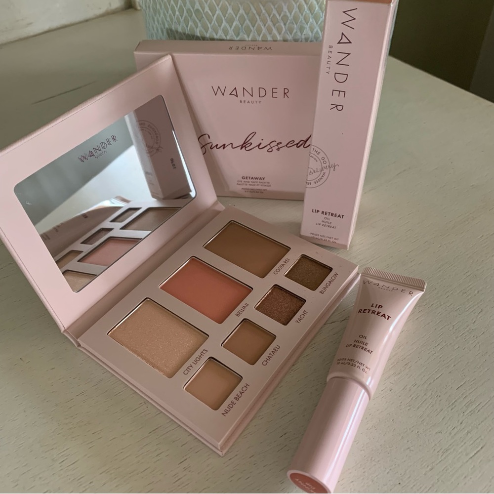 Bundle Wander Beauty Eyeshadow Pallet and Lip Oil
